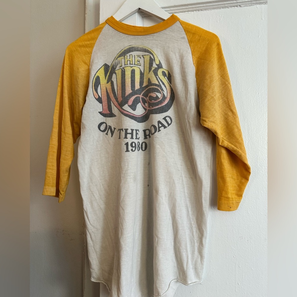 Vintage Kinks Baseball T-shirt. Rare find!